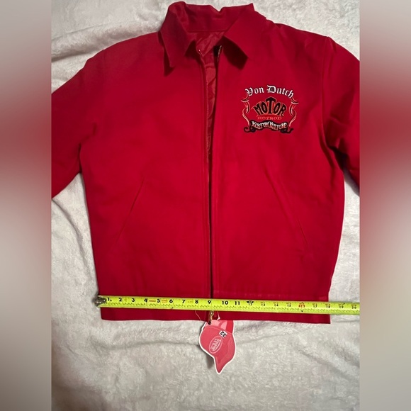 Von Dutch Red Zip-Up Jacket - Picture 7 of 9